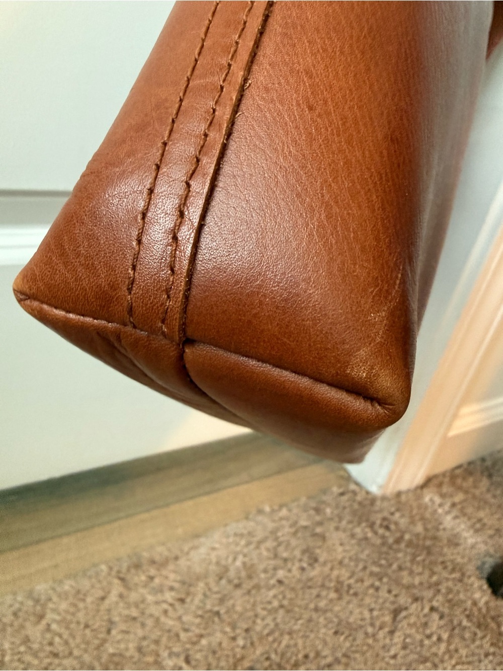 Madewell Brown Leather Crossbody Tote - Picture 4 of 16
